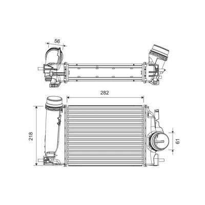 Afbeelding van VALEO 818317 Intercooler Zonder sensor