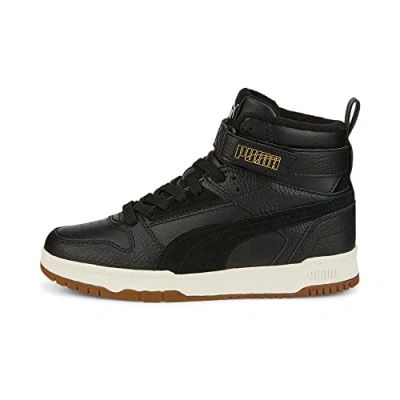 Afbeelding van Puma RBD GAME WTR JR Sneakers hoog voor kinderen, Maat: 38.5, Black Leer en imitatieleer