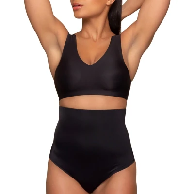 Afbeelding van Bye Bra Invisible Hoge string, String Met Taille, high waist Lichtgewicht, Shapewear Voor Dames, Zwart, S