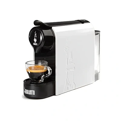 Afbeelding van Bialetti Gioia, Espressomachine, werkt uitsluitend met capsules, wit