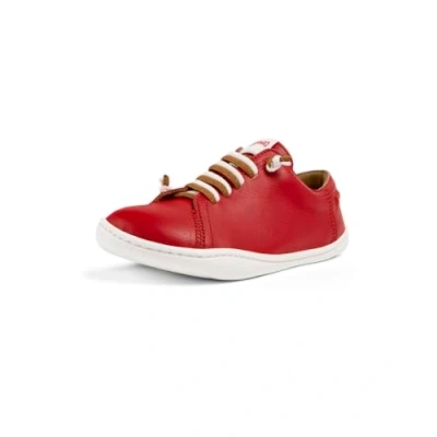 Afbeelding van Camper PEU CAMI KIDS Unisex Sportieve veterschoenen voor kinderen, Maat: 38, Bright red Leer
