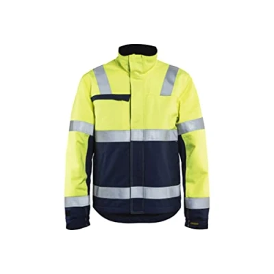 Afbeelding van Blåkläder 4069 1514 Multinorm Winterjas Geel/Marineblauw maat L