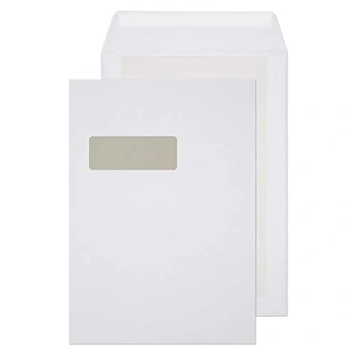 Afbeelding van Blake Purely Packaging 12901 enveloppen, zelfklevend, C4, 324 x 229 mm, wit, 125 stuks