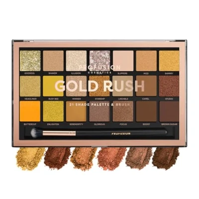 Afbeelding van Profusion Oogschaduw Pro Artistry Palette Primer 21 Kleuren Gold Rush
