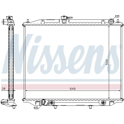 Afbeelding van Nissens Radiateur 68707A