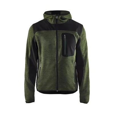 Afbeelding van Blåkläder Veste unite tricoté vert noir, M, Convient aux l&#039;élevage d&#039;animaux