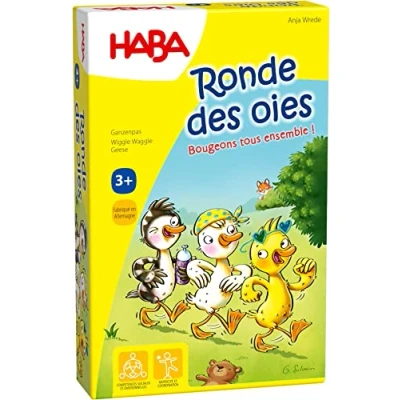 Afbeelding van HABA Ronde vos van ganzen gezelschap voor kinderen, een bewegingsspel en animatiespel, klein formaat, 306980, kleurrijk