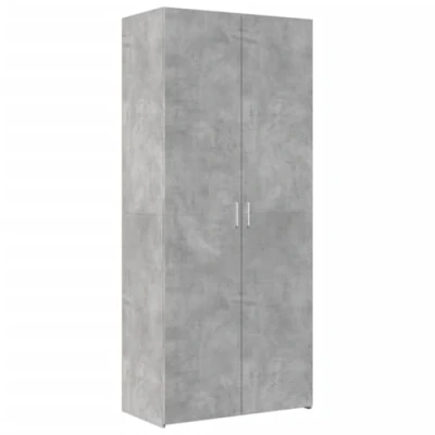 Afbeelding van vidaXL Hoge kast 80x42,5x185 cm bewerkt hout betongrijs
