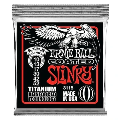 Afbeelding van Ernie Ball 3115 Coated Elec Titanium RPS Skinny Top/Heavy Bottom