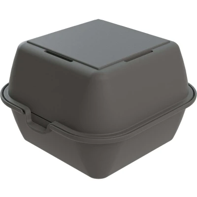 Afbeelding van Koziol Bio Circulair Move Hamburger Box Set van 12 Stuks Thermoplastic Grijs