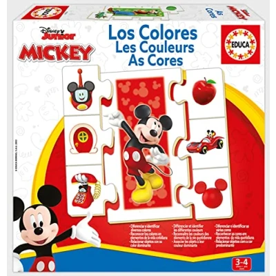 Afbeelding van Educa de kleuren met Mickey en hun vrienden, deze verbindingsset verbinden kleinsten zich objecten dominante kleur, vanaf 3 jaar (19329)