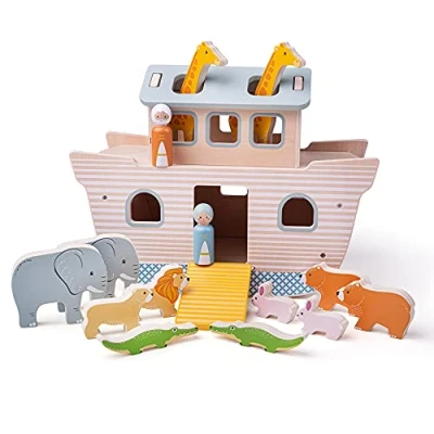 Afbeelding van BigJigs Houten Ark van Noach 100% FSC