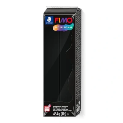 Afbeelding van grootverpakking nr.9 350Gr Zwart Fimo professional