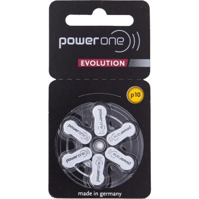 Afbeelding van Power one Evolution P10 hoortoestel batterijen met GELE sticker