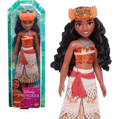 Afbeelding van Mattel Disney prinsessen, Moana modepop met fonkelende kleding en accessoires, HLW05