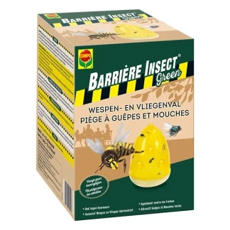 Afbeelding van Barrière Insect Green Wespen en Vliegenval natuurlijke ingrediënten veilig voor honingbijen 1 val met 125 ml lokvloeistof