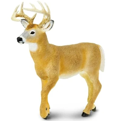 Afbeelding van Safari Wilde Dieren Witstaarthert Junior 18,5 Cm Bruin