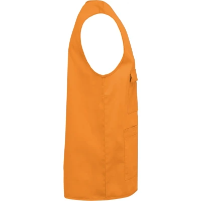 Afbeelding van WK. Designed To Work Unisex gilet in polykatoen met veel zakken WK608 orange