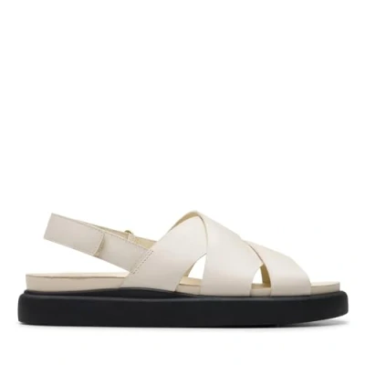 Afbeelding van Clarks Aristella SUN Sandalen, Dames, Maat: 42, Cream Leer