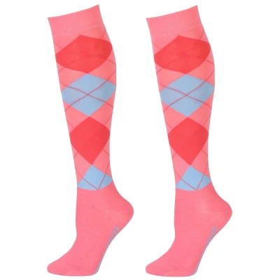 Image de Harry&#039;s Horse Chaussettes d&#039;Équitation Arygle RoseVendu par Agradi