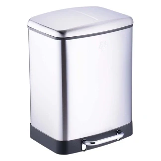 Afbeelding van Pedal Bin 2x12L 3pc soft close