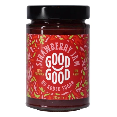 Afbeelding van Good Sweet Jam Strawberry met Stevia (330 gr)