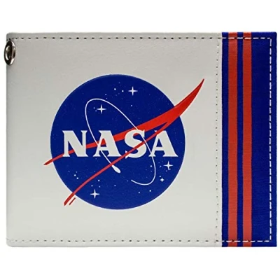 Afbeelding van NASA Agency Luchtvaart Logo Ruimte Wit Portemonnee, Wit, Eén maat, Wit., Eenheidsmaat