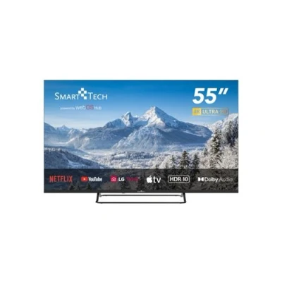 Image de Smart Tech TV LED 4K UHD 55&#039; (139 cm) Web OS 55UW02V Molotov, Netflix, Prime Video, Canal+, Disney+... 3xHDMI 2xUSB MEMC Dolby Audio