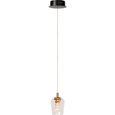 Afbeelding van Lucide BERLIANE Hanglamp Ø 12 cm LED Dimb. 1x4W 2700K Met vervangbare module Transparant