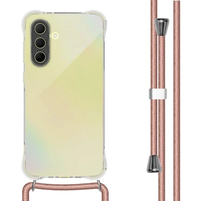Afbeelding van imoshion Hoesje Geschikt voor Samsung Galaxy A36 Backcover met koord Rosé Goud