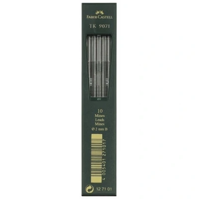 Image de Faber Castell mines TK 9071, noir foncé, dureté: B, 2mm
