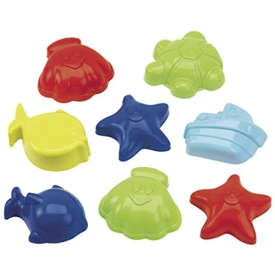Afbeelding van écoiffier Zandvormpjes 10 X Cm 8 Stuks