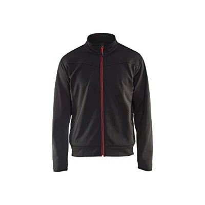 Afbeelding van Blaklader Service sweatshirt met rits 3362 2526 Zwart/Rood L