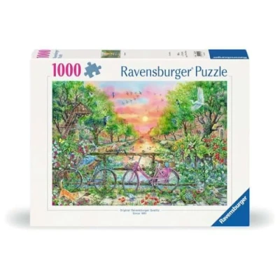Afbeelding van Ravensburger puzzel 12001089 Dromerige fietsen in Amsterdam van 1000 stukjes voor volwassenen (1000 onderdelen)