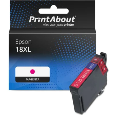 Afbeelding van Huismerk Epson 18XL (C13T18134012) Inktcartridge Magenta Hoge capaciteit