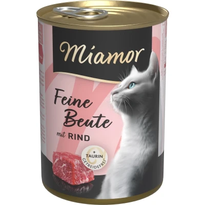 Afbeelding van Miamor Fijne Prooi Kattenvoer 12 x 400 g Rund