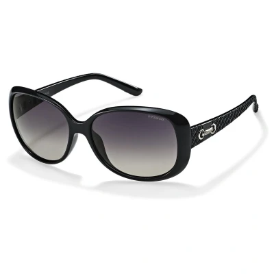 Afbeelding van Polaroid Butterfly Womens Black Grey Gradient Polarise Lunettes de soleil