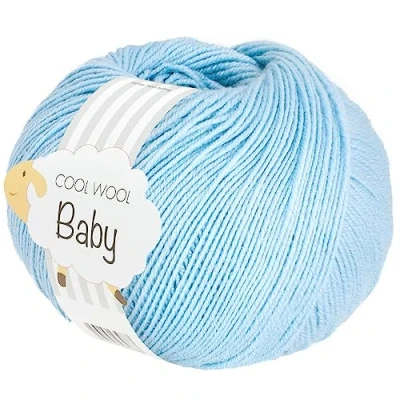 Afbeelding van LANA GROSSA Cool Wool Baby 100% scheerwol merinowol, viltvrij, handbreigaren van (merino), 50 gram wol voor breien en haken, 220 m