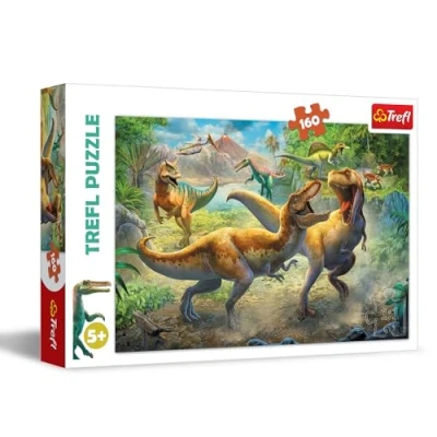 Afbeelding van Trefl Dino Puzzel Vechtende Tyrannosaurussen Dinosauriërs 160 Stukjes 5+