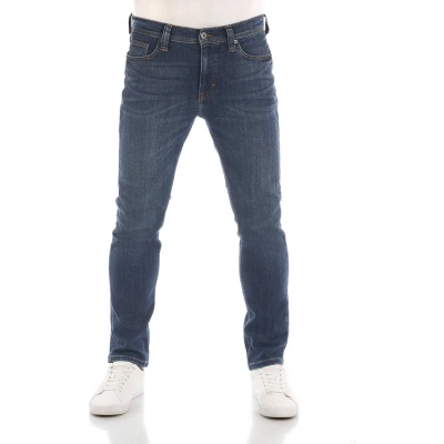 Afbeelding van Mustang Heren Jeans Broeken Vegas slim Fit Blauw Volwassenen Denim Jeansbroek