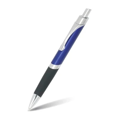 Afbeelding van ONLINE Sporty Blue balpen, aluminium, intrekbaar, internationale vulling met grote capaciteit, onuitwisbaar, zwart lettertype, metalen clip, 1 stuk (1 stuk)