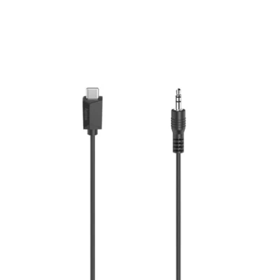 Afbeelding van Hama Audiokabel Usb C Stekker 3,5 Mm Jack Stereo 0,75 M