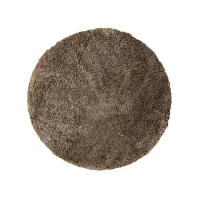 Afbeelding van PTMD Jups Brown Fabric Handwoven Carpet Round S