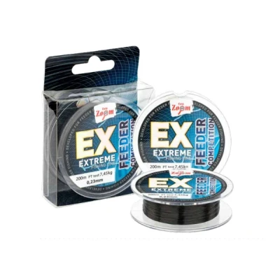 Afbeelding van Carp Zoom Extreme fishing line (black) 0,25mm 8,45kg 200m Nylon vislijn