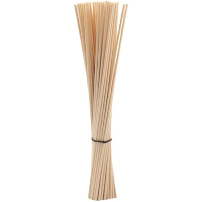 Afbeelding van Reed 50 stuks diffuserstaafjes van hout, vezel, diffuser sticks voor etherische oliën, diffuservullingen, spa, thuis, kantoor, slaapkamer (zwart, C