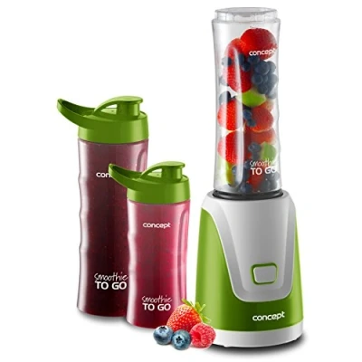 Afbeelding van Concept SM3365 Smoothiemaker, Accessoires voor mengen en snijden, Groen, Wit