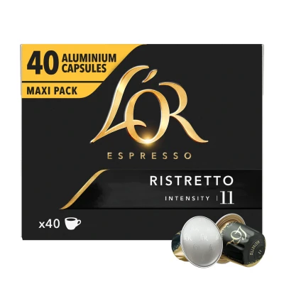 Afbeelding van L&#039;OR Espresso Ristretto 11 40 koffiecapsules 1 stuk 210 g