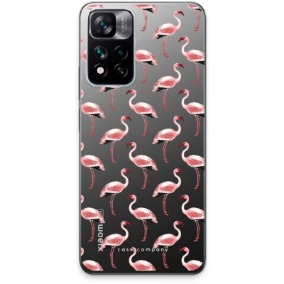 Afbeelding van Case Company® hoesje geschikt voor Xiaomi 11i Hypercharge Flamingo Soft Cover Telefoonhoesje Bescherming aan alle Kanten en Schermrand
