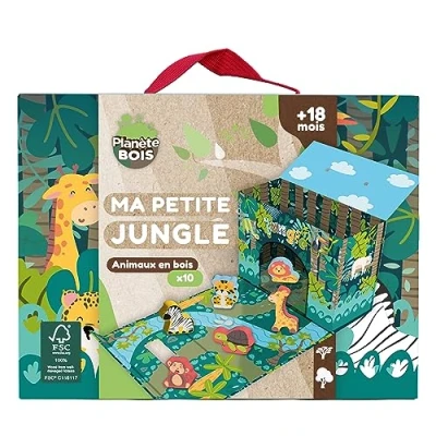 Afbeelding van Safari Speelhuis PLANeTE BOIS FSC 10 Stuks Kinderspel Vanaf 18 Maanden