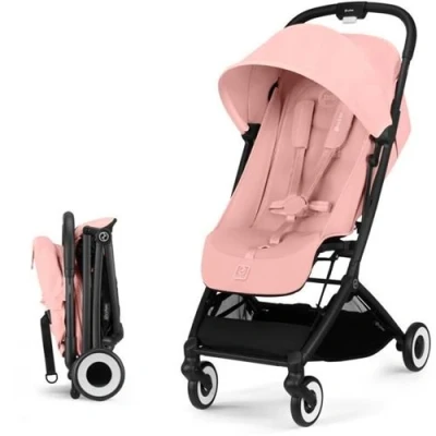 Image de Poussette ultra compacte et confortable ORFEO 4 roues Candy Pink